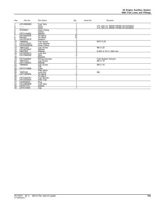 John Deere 204 G Loaders (SN 1LU204GA_ _B_67466-) Parts Catalog Manual - PC15471 - Image 4