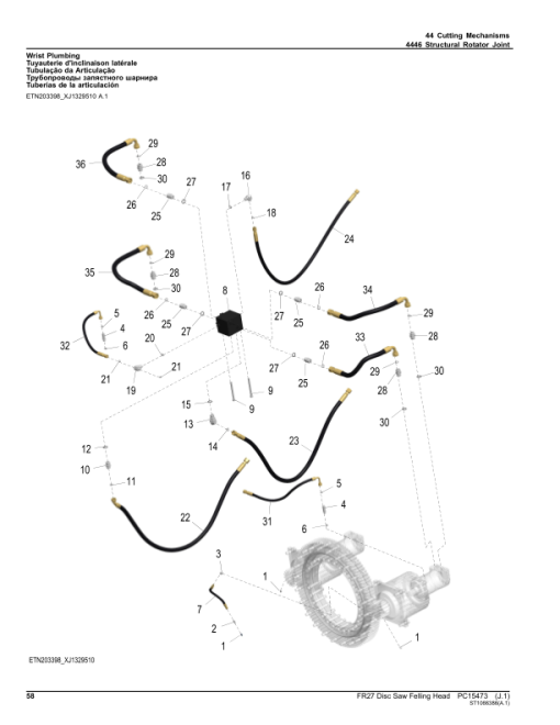 John Deere FR27 Felling Heads (SN 1DWFR27X_ _0000001-) Parts Catalog Manual - PC15473 - Image 3