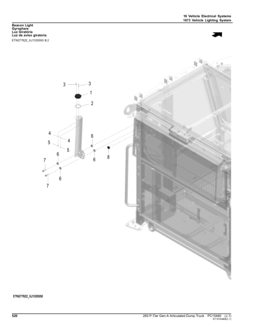 John Deere 260 P Articulated Dump Trucks (SN 1DW260PA _ _F_06113) Parts Catalog Manual - PC15480 - Image 4