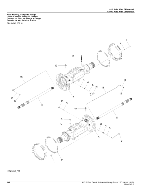 John Deere 410 P Articulated Dump Trucks (SN F_00001- & D_00001-) Parts Catalog Manual - PC15483 - Image 2