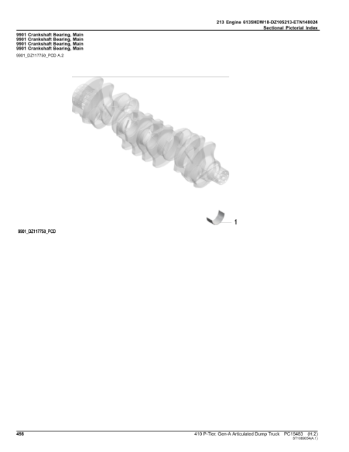 John Deere 410 P Articulated Dump Trucks (SN F_00001- & D_00001-) Parts Catalog Manual - PC15483 - Image 3