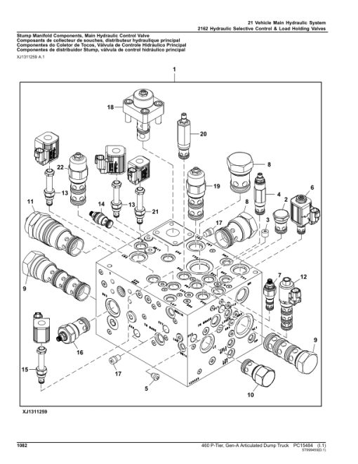 John Deere 460 P Articulated Dump Trucks (SN F_00001- & D_00001 -) Parts Catalog Manual - PC15484 - Image 4