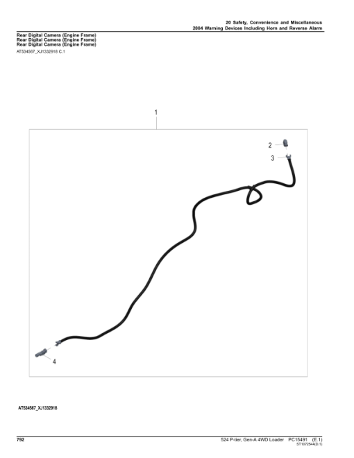 John Deere 524 P-TIER Loaders (SN 1DW524PA_ _L_18490) Parts Catalog Manual - PC15491 - Image 2