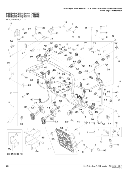 John Deere 544 P-TIER Loaders (SN 1DW544PA_ _L_18490) Parts Catalog Manual - PC15492 - Image 2