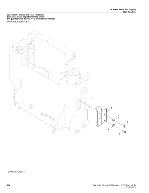 John Deere 644 P-TIER Loaders (SN 1DW644PA_ _L_18490) Parts Catalog Manual - PC15494 - Image 2