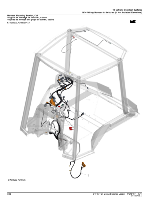 John Deere 310 G Backhoe Loaders (SN 1T0310GA_ _G_02265-) Parts Catalog Manual - PC15497 - Image 4