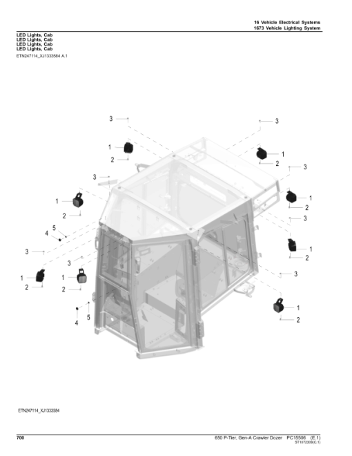 John Deere 650 P Crawler Dozers (SN D_018371- & L_01837-) Parts Catalog Manual - PC15506 - Image 2