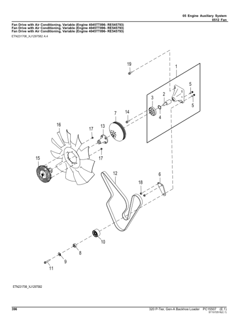 John Deere 320 P Backhoe Loaders (SN DA00001- & CA00001-) Parts Catalog Manual - PC15507 - Image 2