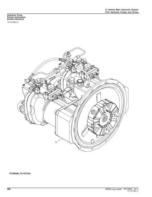 John Deere 2956G Log Loaders (SN 1FF2956G_ _F290001-) Parts Catalog Manual - PC15508 - Image 3