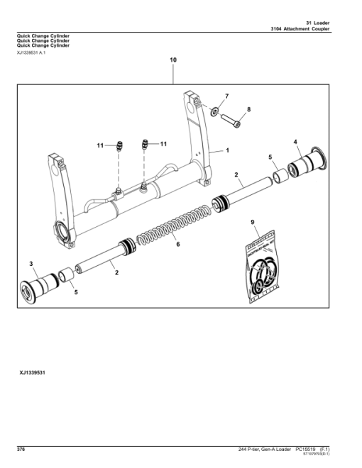 John Deere 244 P Loaders (SN 1LU244PA_ _B_74142-) Parts Catalog Manual - PC15519 - Image 3