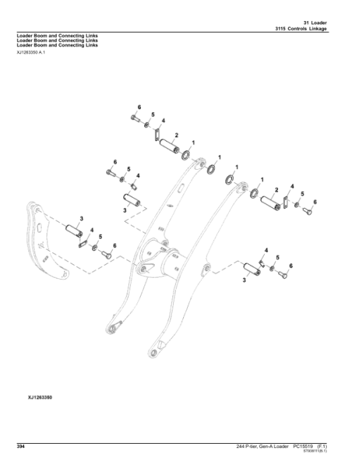 John Deere 244 P Loaders (SN 1LU244PA_ _B_74142-) Parts Catalog Manual - PC15519 - Image 4