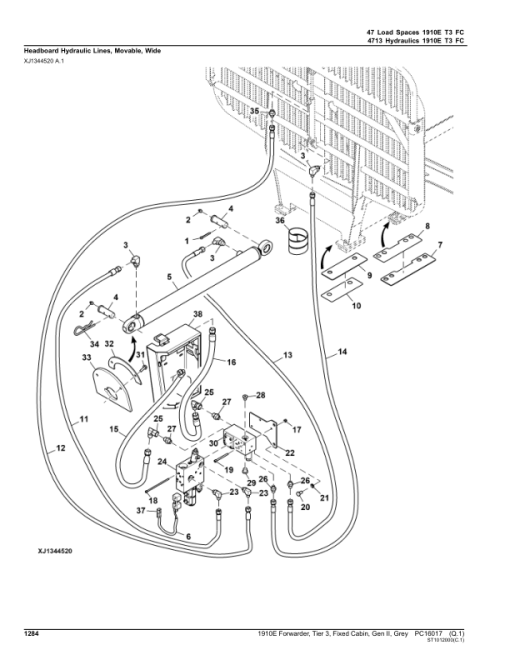 John Deere 1910E Forwarder, T3, Fixed Cabin, Gen II, Grey (SN C001884-) Parts Catalog Manual - PC16017 - Image 4