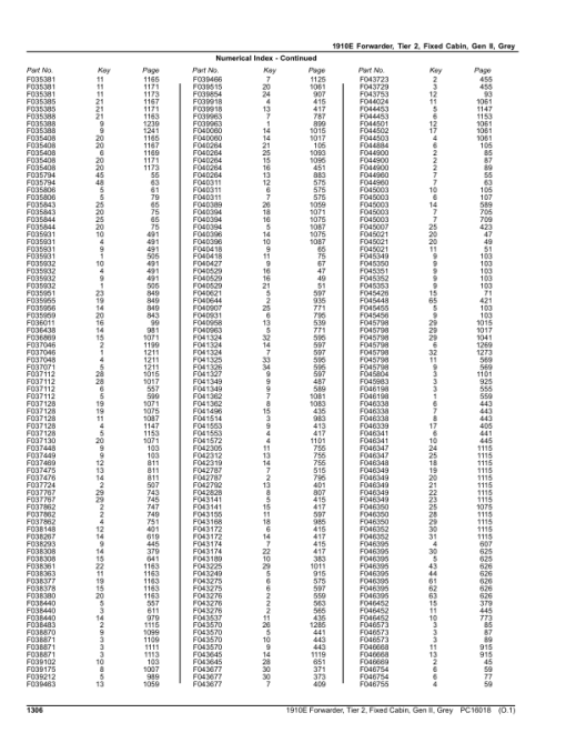 John Deere 1910E Forwarder, T2, Fixed Cabin, Gen II, Grey (SN C001884-) Parts Catalog Manual - PC16018 - Image 2