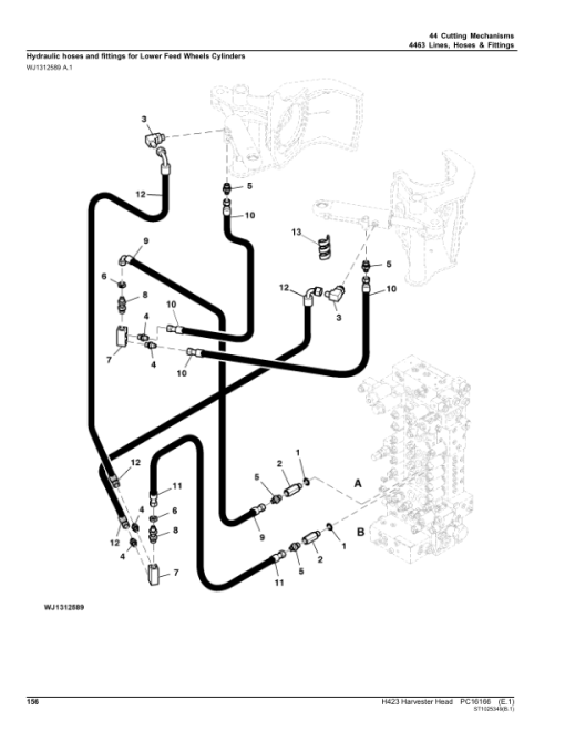 John Deere H423 Harvesting Heads (SN 1EJH423_0001001) Parts Catalog Manual - PC16166 - Image 3