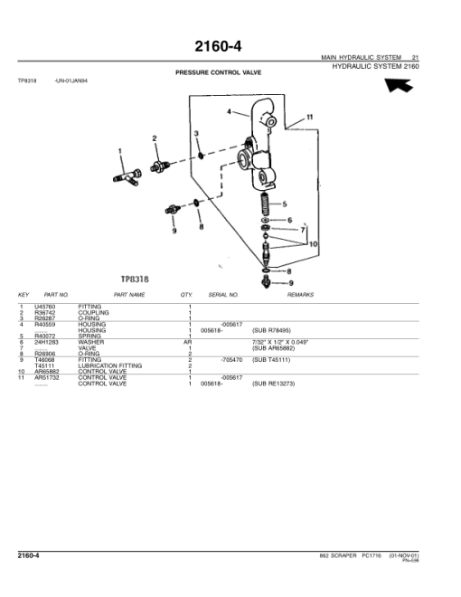 John Deere 862 Scrapers Parts Catalog Manual - PC1716 - Image 3