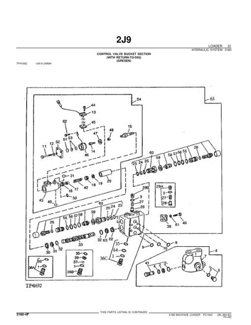 John Deere 410B Backhoes Parts Catalog Manual - PC1843 - Image 3