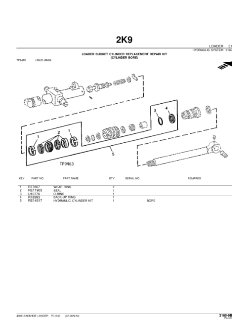 John Deere 410B Backhoes Parts Catalog Manual - PC1843 - Image 4