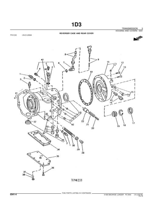 John Deere 510B Backhoes Parts Catalog Manual - PC1844 - Image 4