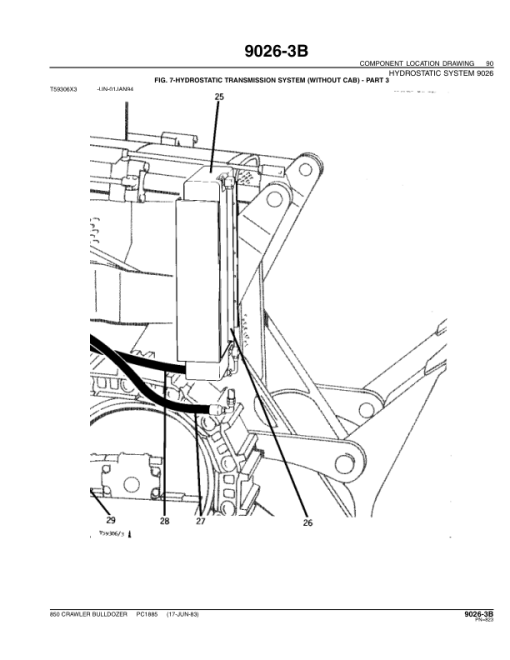 John Deere 850 Crawlers Parts Catalog Manual - PC1885 - Image 2