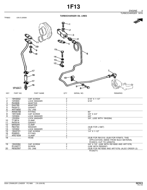 John Deere 555A Crawlers Parts Catalog Manual - PC1889 - Image 4