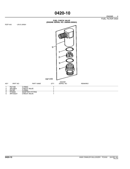 John Deere 850B Crawlers Parts Catalog Manual - PC2032 - Image 2