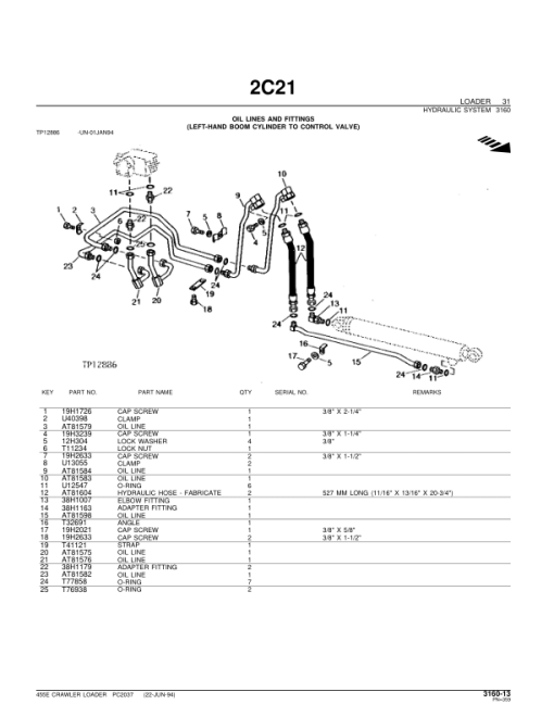 John Deere 455E Crawlers Parts Catalog Manual - PC2037 - Image 4