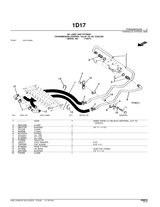 John Deere 550B Crawlers Parts Catalog Manual - PC2038 - Image 4