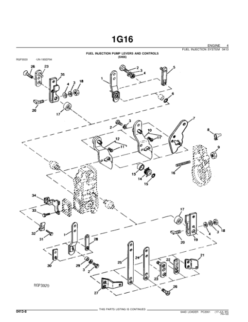 John Deere 644D Loaders Parts Catalog Manual - PC2061 - Image 3