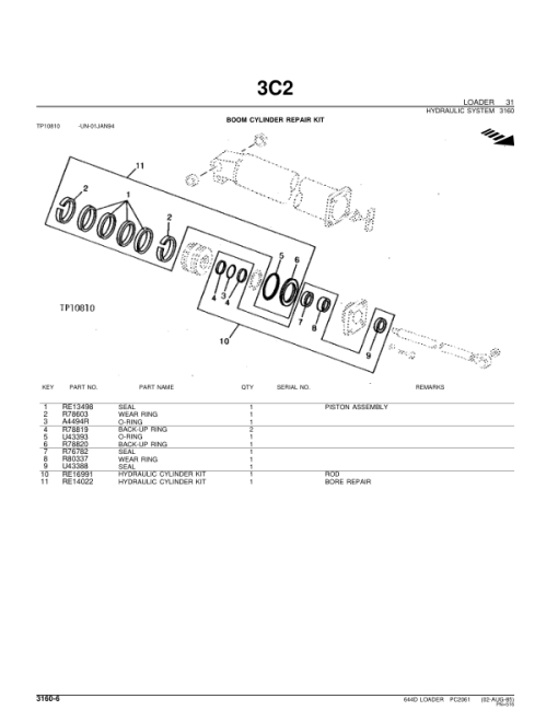 John Deere 644D Loaders Parts Catalog Manual - PC2061 - Image 4