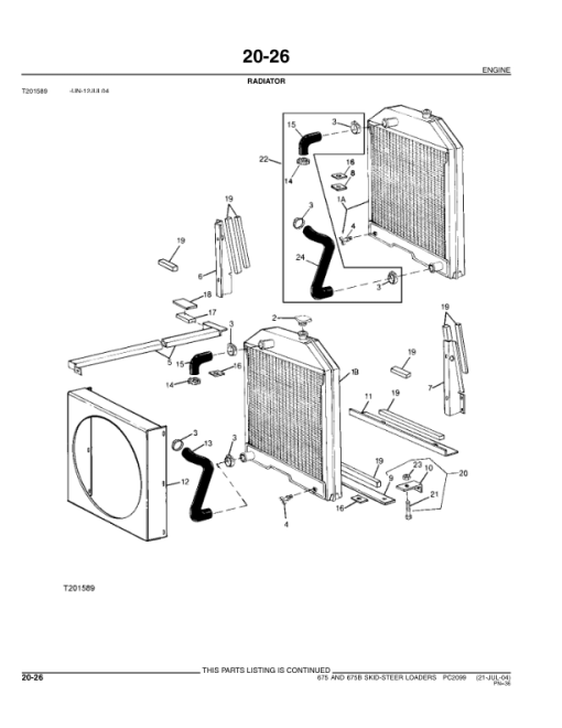 John Deere 675, 675B Skid Steers Parts Catalog Manual - PC2099 - Image 3