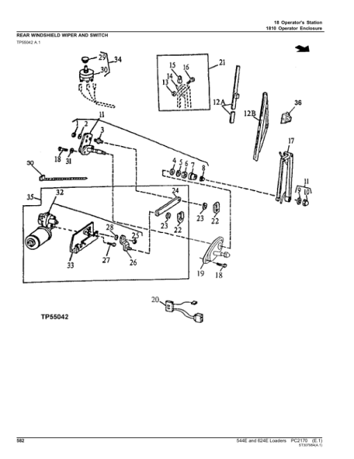 John Deere 544E, 624E, 544ETC, 544ELL Loaders Parts Catalog Manual - PC2170 - Image 2