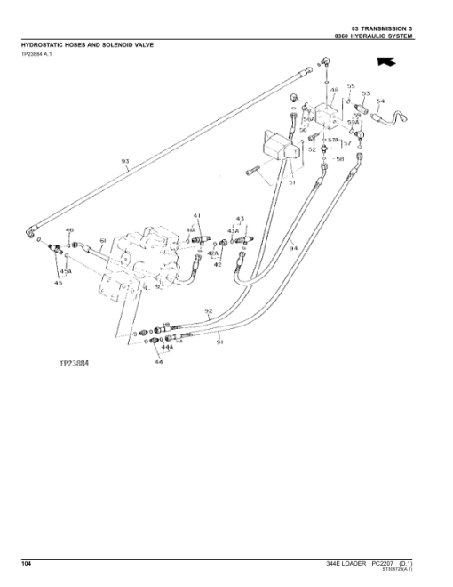 John Deere 344E Loaders Parts Catalog Manual - PC2207 - Image 4