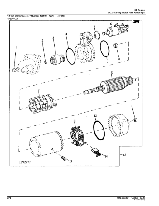 John Deere 444E Loaders Parts Catalog Manual - PC2208 - Image 4