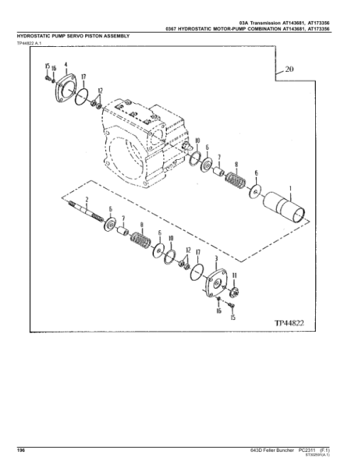 John Deere 643D Wheeled Feller Bunchers Parts Catalog Manual - PC2311 - Image 4