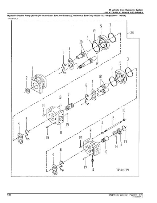 John Deere 643D Wheeled Feller Bunchers Parts Catalog Manual - PC2311 - Image 3