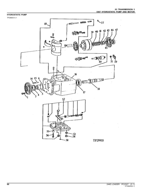 John Deere 244E Loaders Parts Catalog Manual - PC2327 - Image 2