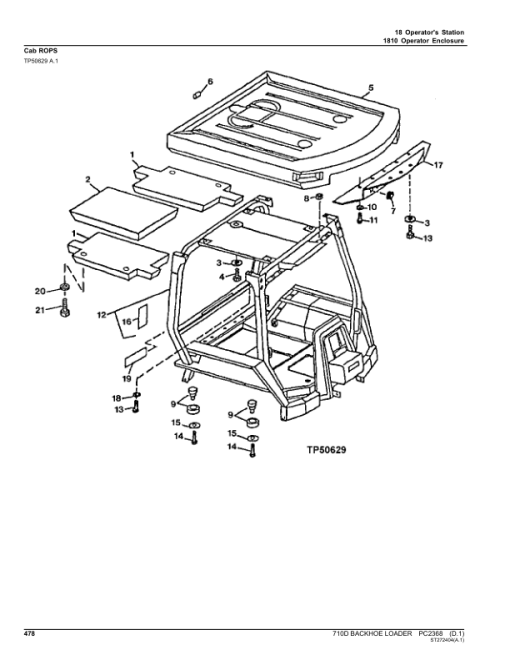 John Deere 710D Backhoe Loaders Parts Catalog Manual - PC2368 - Image 2