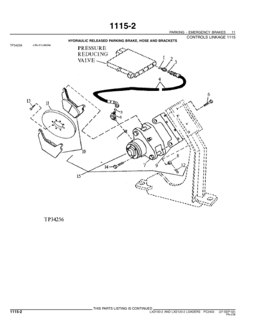 John Deere LXD100-2, LXD120-2 Loaders Parts Catalog Manual - PC2403 - Image 7