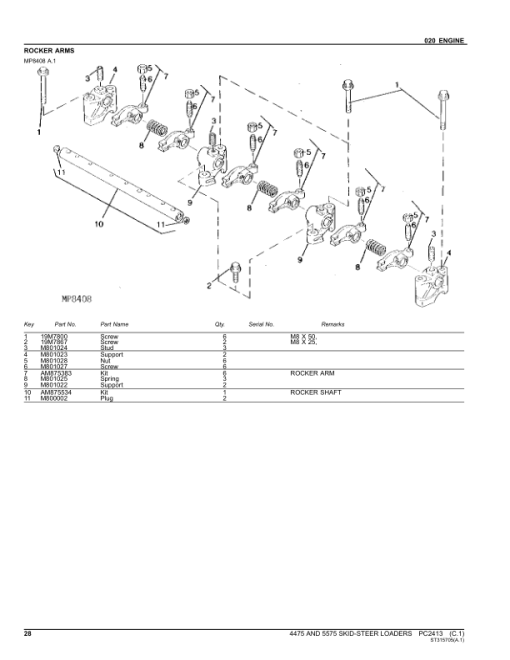 John Deere 4475, 5575 Skid Steers Parts Catalog Manual - PC2413 - Image 2