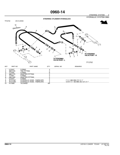 John Deere LXD150-2 Log Loaders Parts Catalog Manual - PC2425 - Image 3