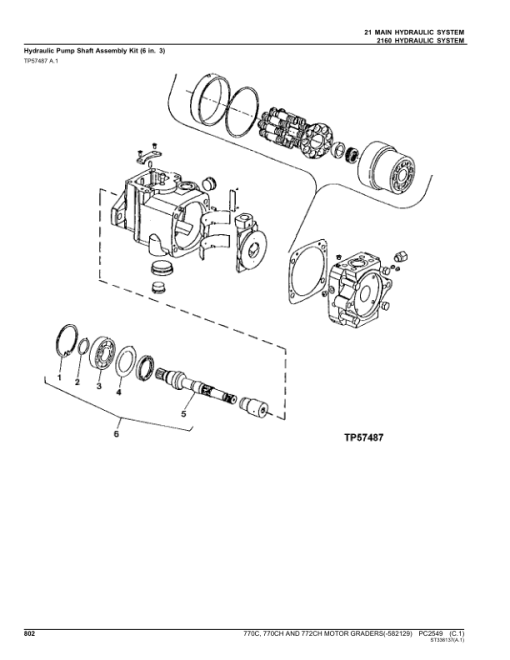 John Deere 770C, 770CH, 772CH Motor Graders (SN - 582129) Parts Catalog Manual - PC2549 - Image 4