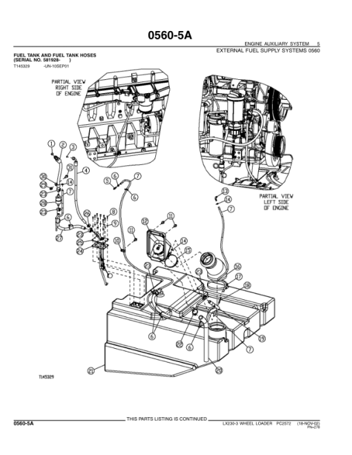 John Deere LX230-3 Loaders Parts Catalog Manual - PC2572 - Image 3