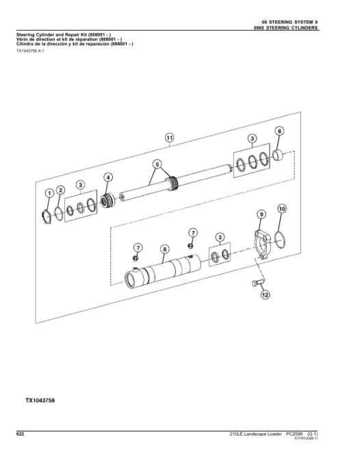 John Deere 210LE Landscape Loaders Parts Catalog Manual - PC2598 - Image 3