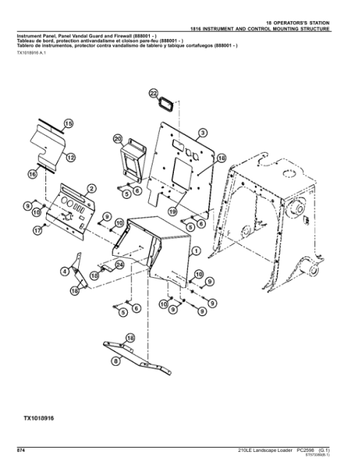 John Deere 210LE Landscape Loaders Parts Catalog Manual - PC2598 - Image 2