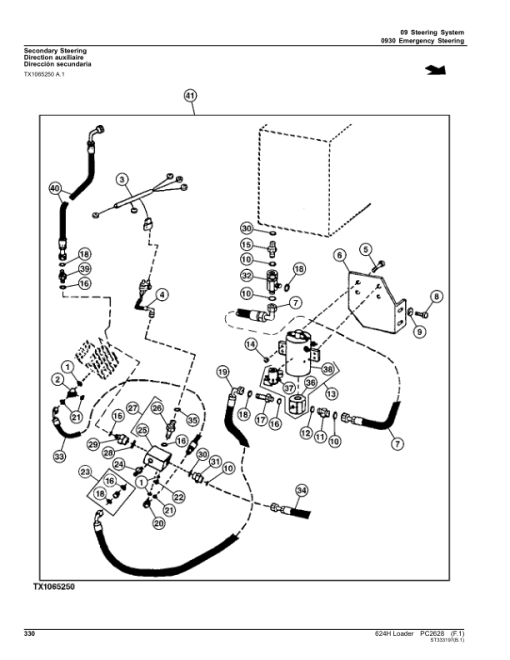 John Deere 624H, TC62H, 624H LL Loaders Parts Catalog Manual - PC2628 - Image 4