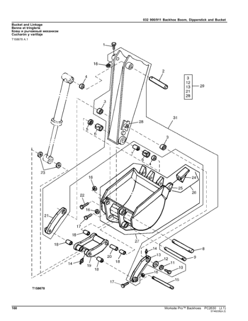 John Deere Backhoe Attachments (SN KVP850X & TOP850X) Parts Catalog Manual - PC2630 - Image 4