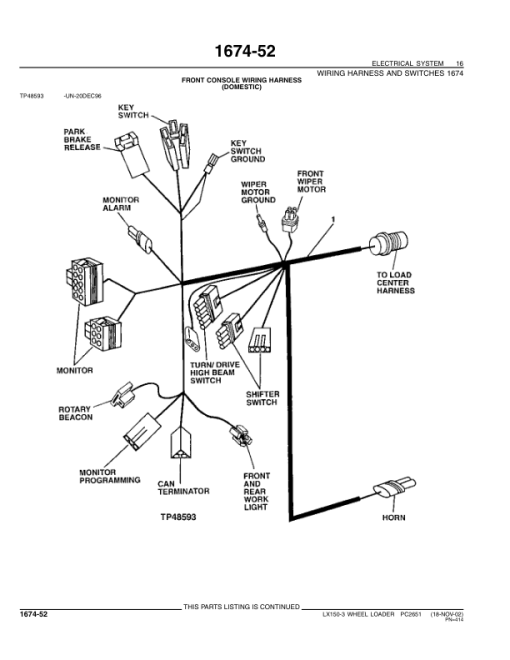 John Deere LX150-3 Loaders Parts Catalog Manual - PC2651 - Image 2