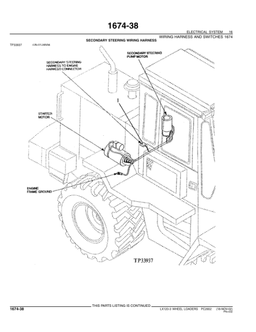 John Deere LX120-3 Loaders Parts Catalog Manual - PC2652 - Image 2