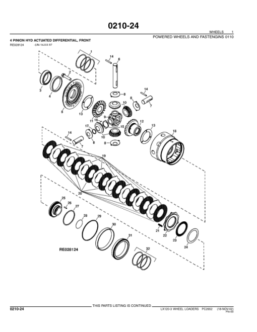 John Deere LX120-3 Loaders Parts Catalog Manual - PC2652 - Image 4