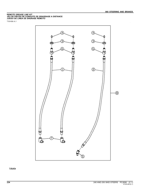 John Deere 240, 250 Skid Steers Parts Catalog Manual - PC2690 - Image 2